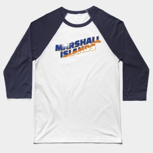 The Marshall Islands vintage style retro souvenir Baseball T-Shirt